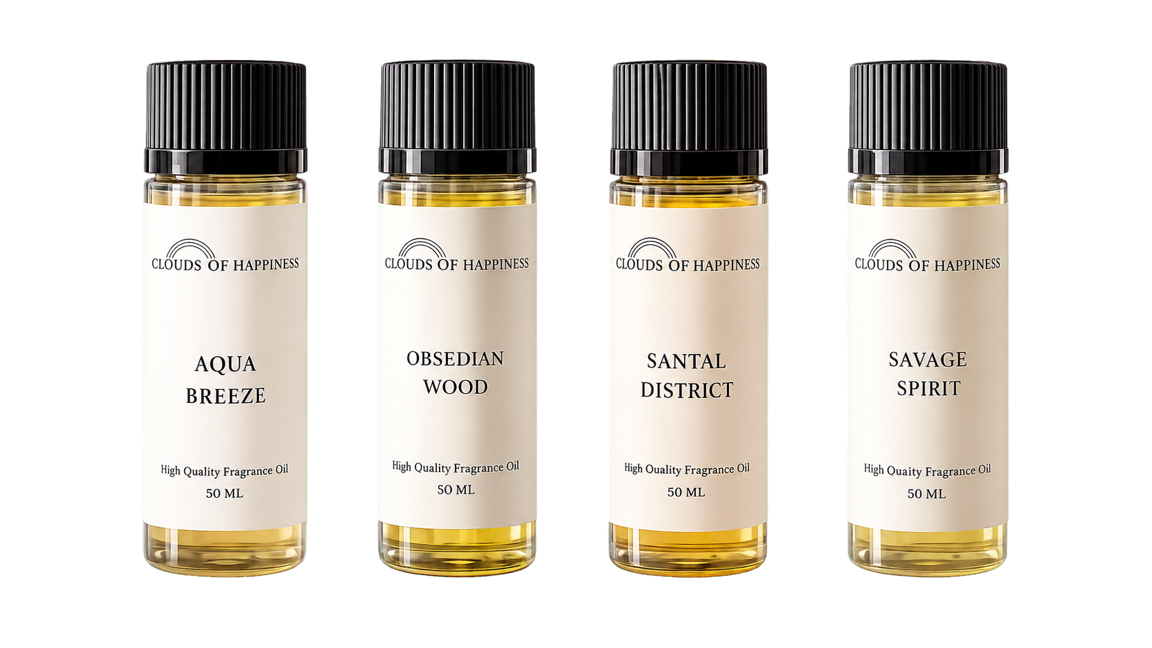 Bundle | Bestsellers Perfume Men's Collection 4 x 50 ml - Fragrance Oil