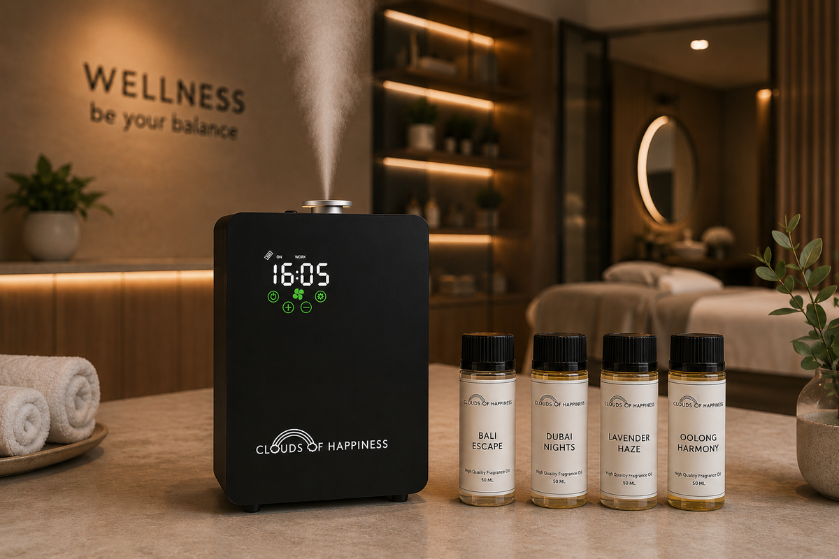 Ontdek hoe professionele aromadiffusers en geurtherapie de klantbeleving verbeteren.