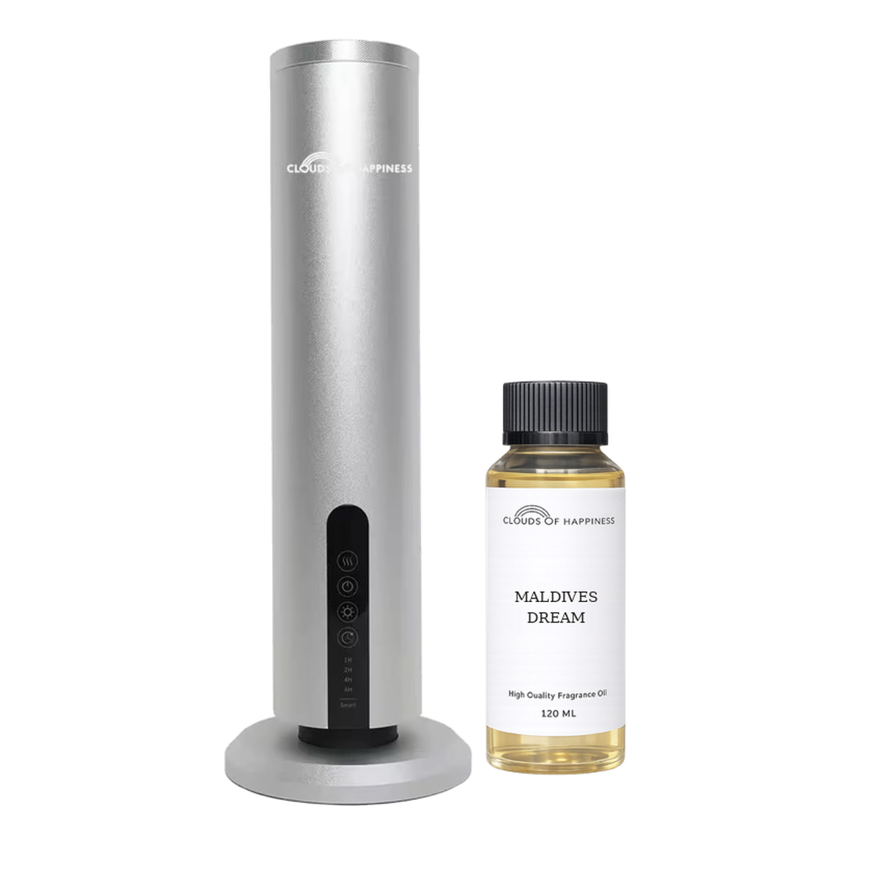 Bundle | Happiness Charge Silver + 120ml Maldives Dream Fragrance Oil