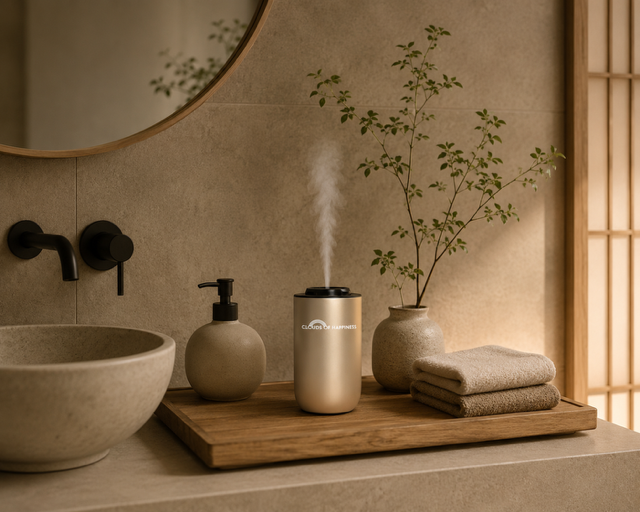 Happiness Move, Draagbare aroma diffuser | Goud
