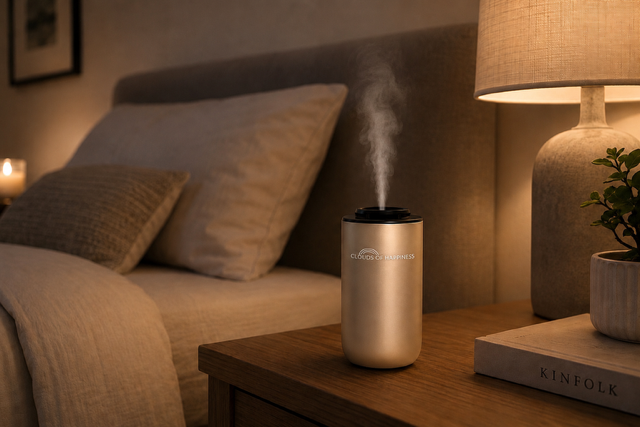 Happiness Move, Draagbare aroma diffuser | Goud