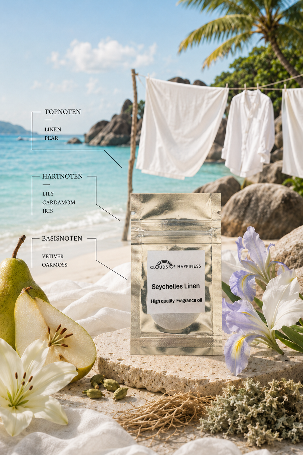 Samplezakje - Seychelles Linen